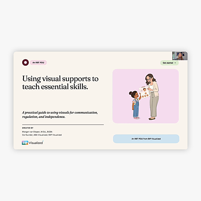 Using Visual Supports to Teach Essential Skills course cover
