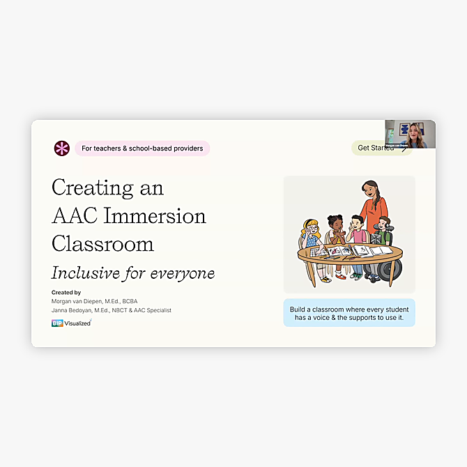 Creating an AAC Immersion Classroom course cover