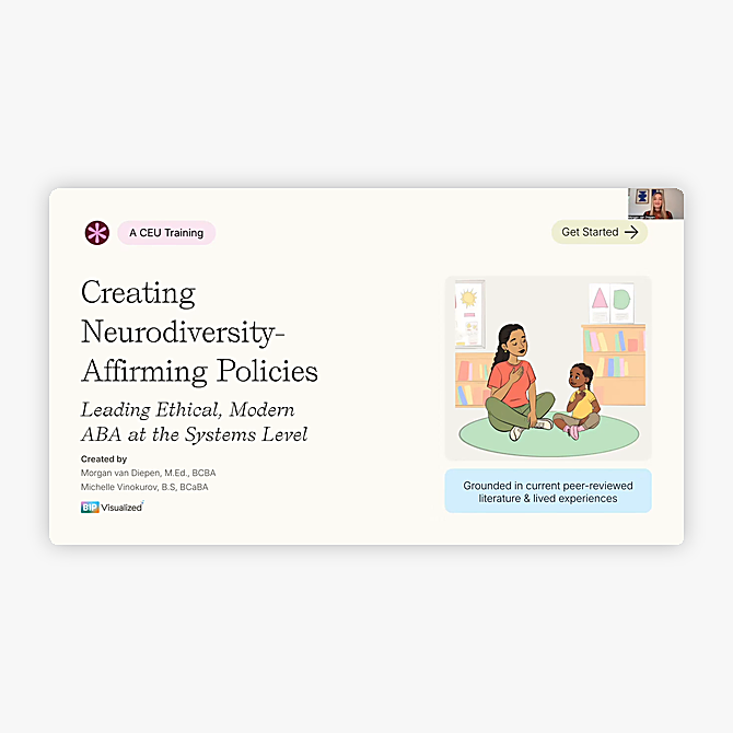 Creating Neuro-Affirming Policies course cover