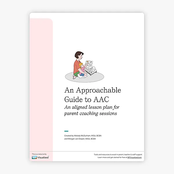 An Approachable Guide to AAC ~ Parent Coaching Lesson Plan resource preview