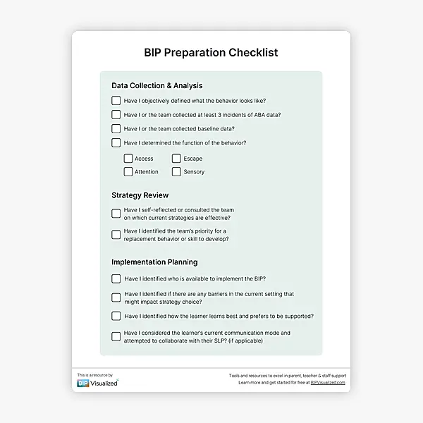 BIP Preparation Checklist resource preview