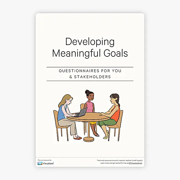 Developing Meaningful Goals Questionnaire  resource preview