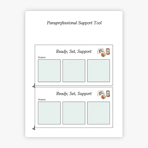 Paraprofessional Support Tool resource preview