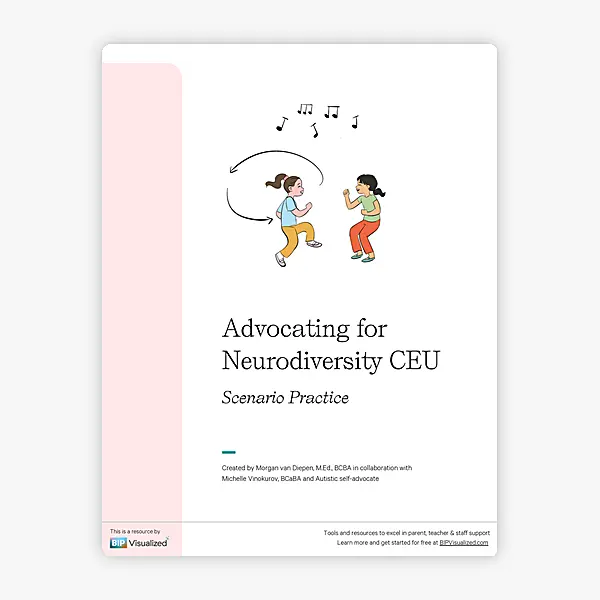 Scenario Practice for Advocating for Neurodiversity CEU resource preview