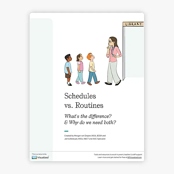 Schedules vs. Routines resource preview