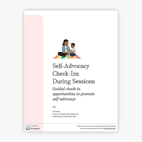 Self-Advocacy Check-Ins During Sessions resource preview